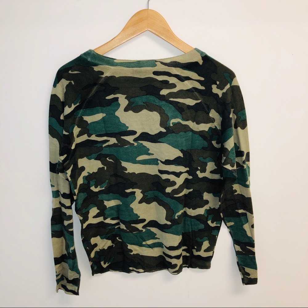 J. Crew camo sweater NWT size S. - Picture 3 of 3